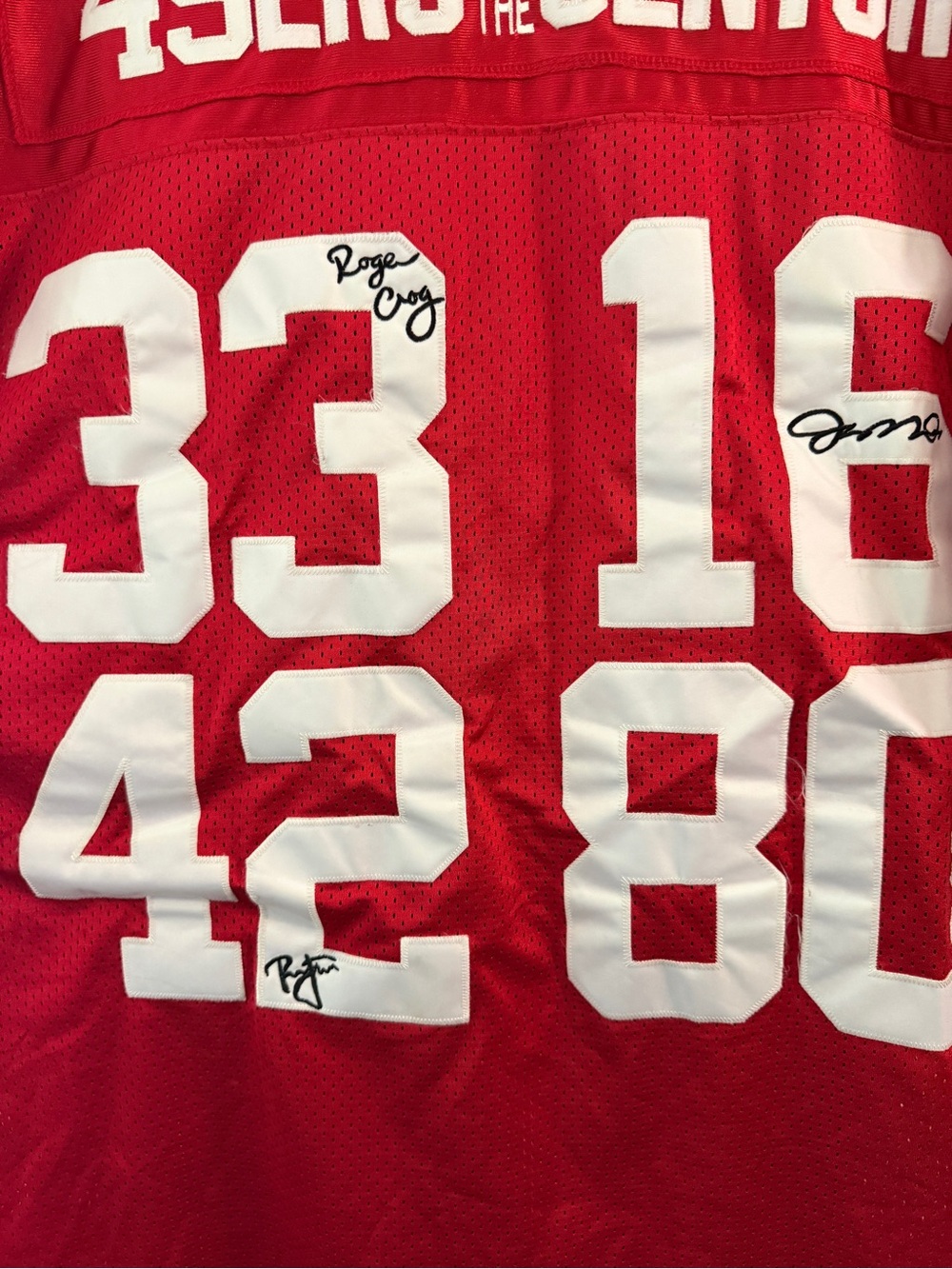 Mitchell & Ness San Francisco 49ers Red and White Jersey size 56 - Picture 6 of 10